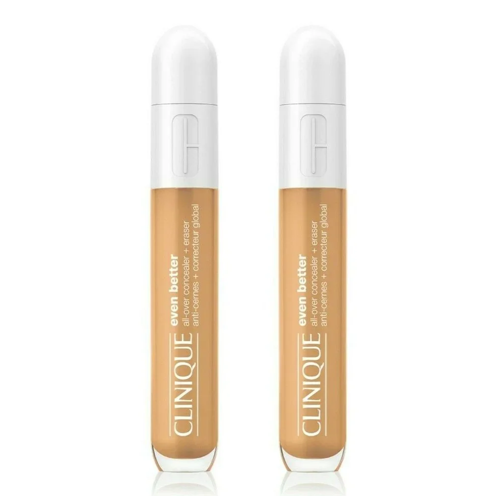 Clinique Even Better All-Over Concealer Eraser WN 80 Tawnied Beige Lot 2 NEW